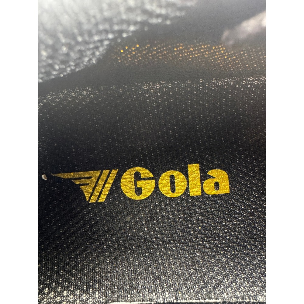 Gola Superslam Women's Sneakers Low Top Black Gold Cheetah Faux Fur Size 9‎ - Picture 9 of 14